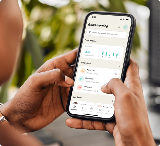 flair HR mobile app. Core HR in the palm of your hand. Learnmore