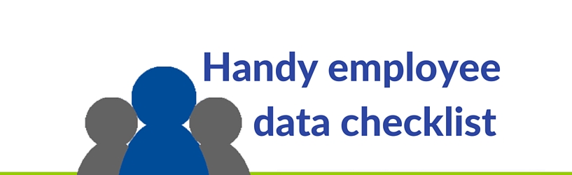 Handy employee data checklist 