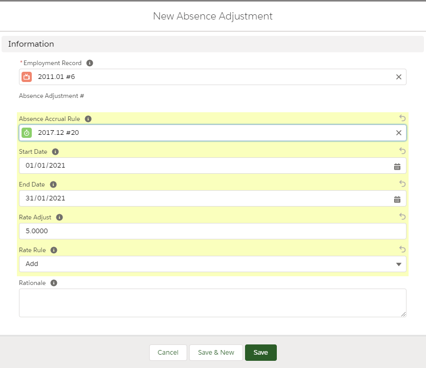 Sage People - new absence adjustment. Learn more.